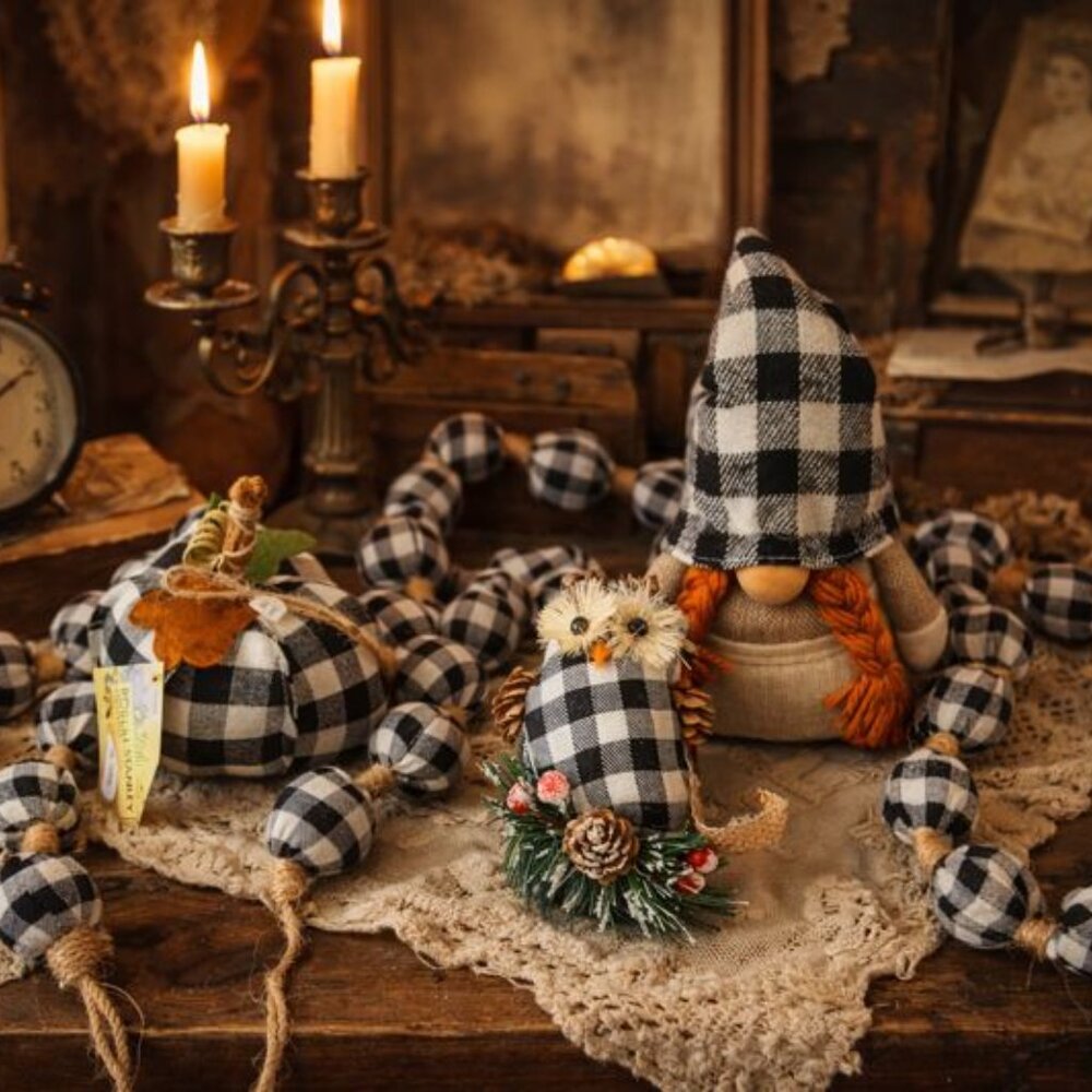 🎄 Holiday & Fall Décor Bundle – Robert Stanley, Gnomes, Owl Ornaments, Ball & P